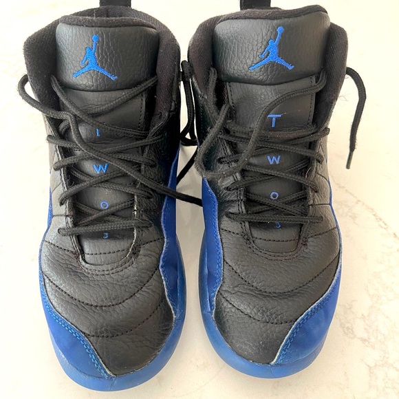 Nike Other - Nike Air Jordan 12 Retro PS Size 3y Black Game Royal 151186-014